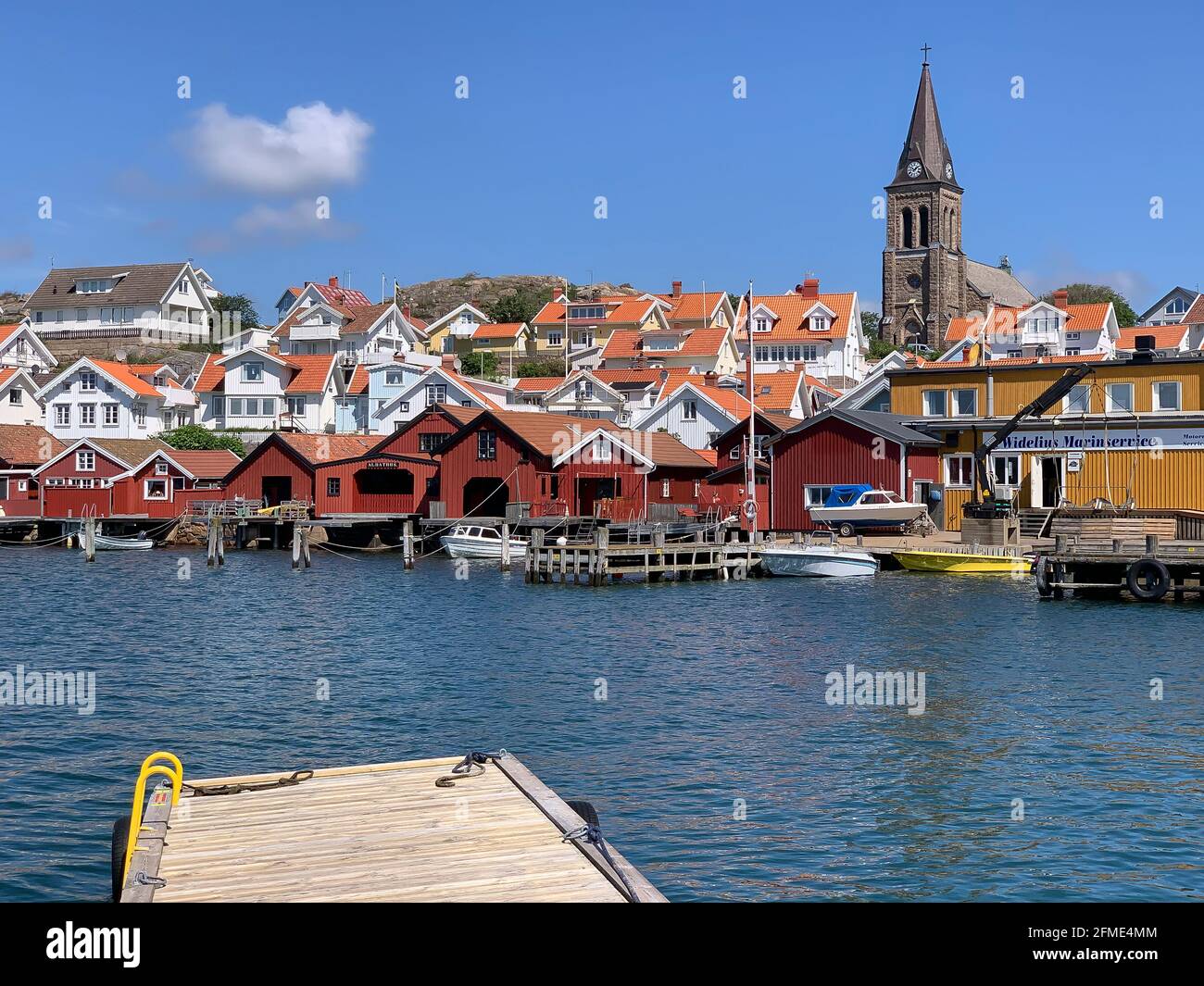 Fjallbacka, Sweden June 10, 2019 Swedish fishing village Fjällbacka