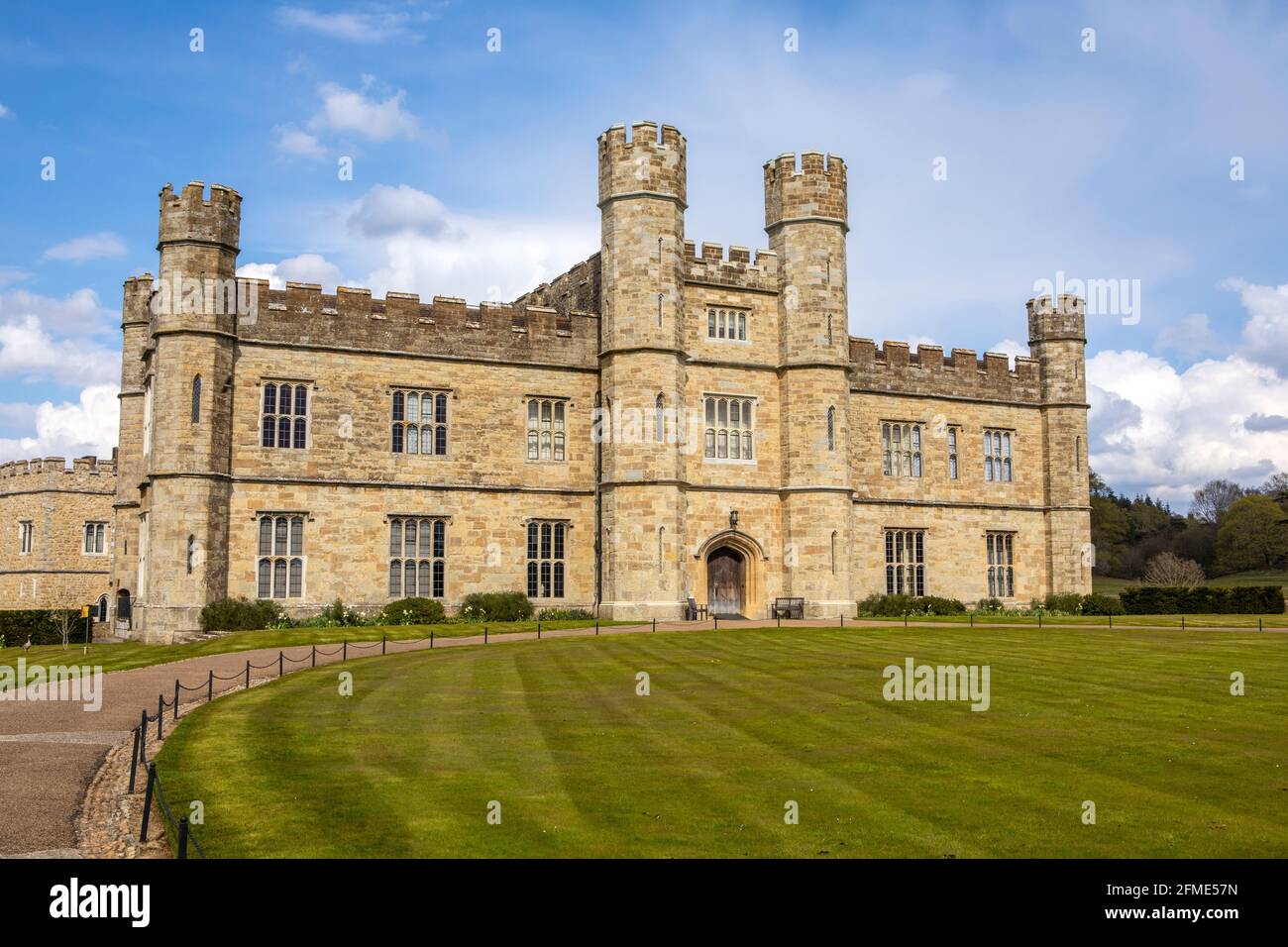 A view of the stunning Leeds Castle in Kent, UK. Stock Photo