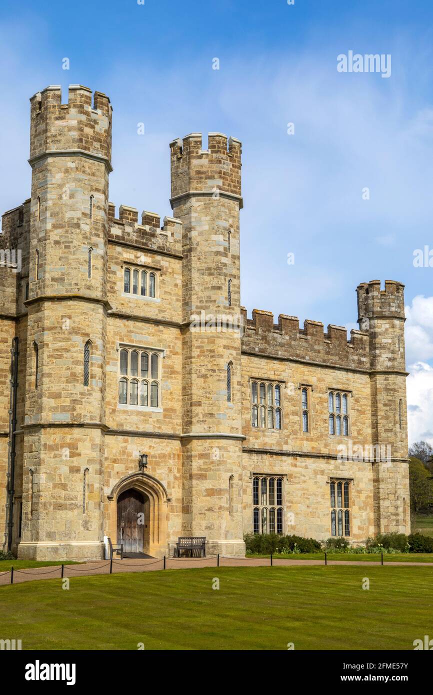 A view of the stunning Leeds Castle in Kent, UK. Stock Photo