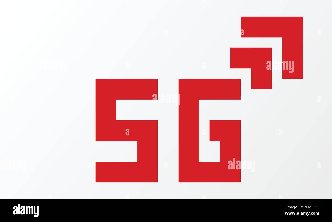 Vector icon network sign 5G. 5g internet technology symbol in ...