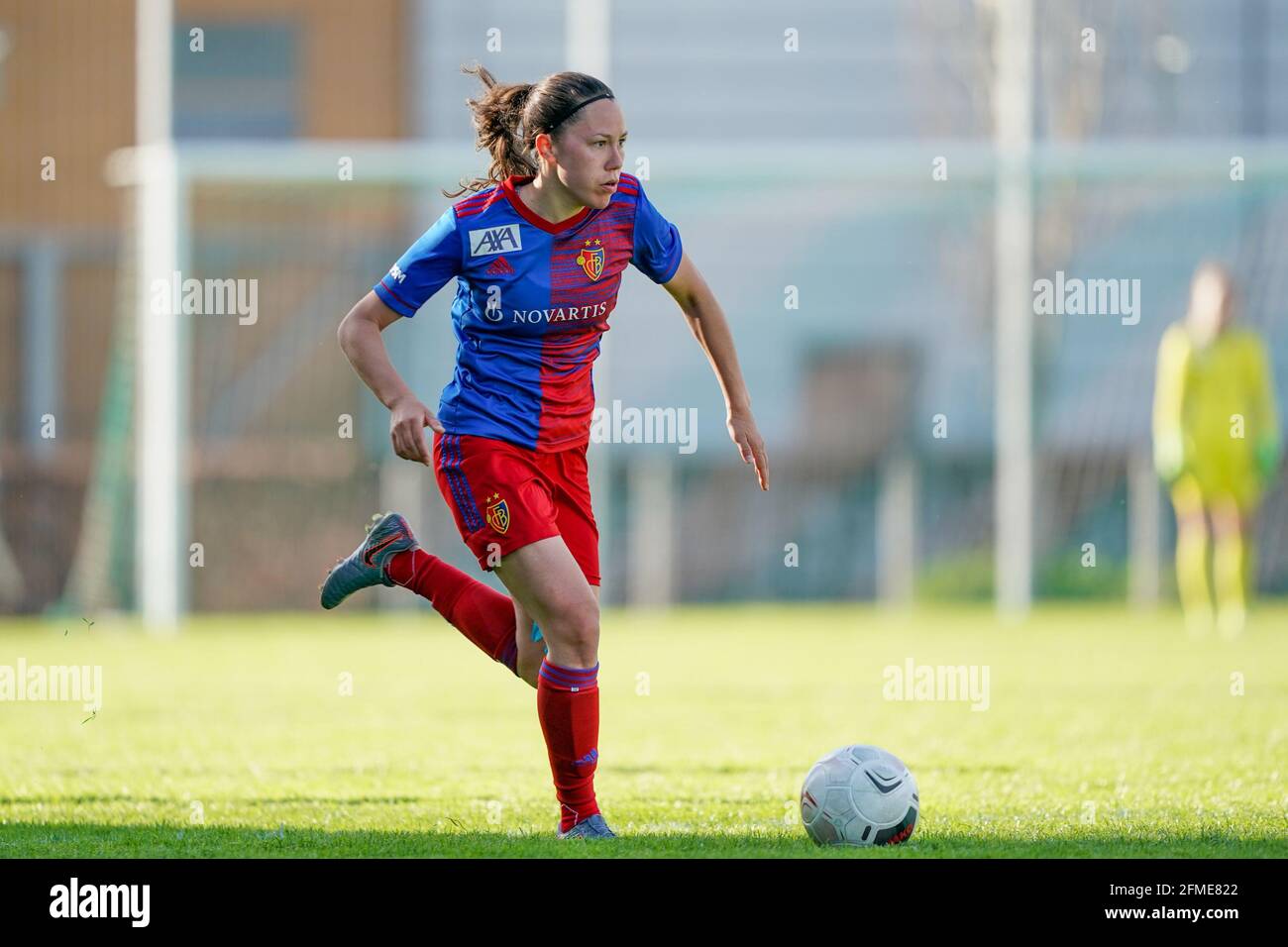 St. Gallen, Switzerland. 08th May, 2021. May 8th, 2021, St. Gallen,  Espenmoos Stadium, AXA Women's Super League: FC St.Gallen-Staad - FC Basel  1893, # 15 Marion Rey (Basel) in action, on the