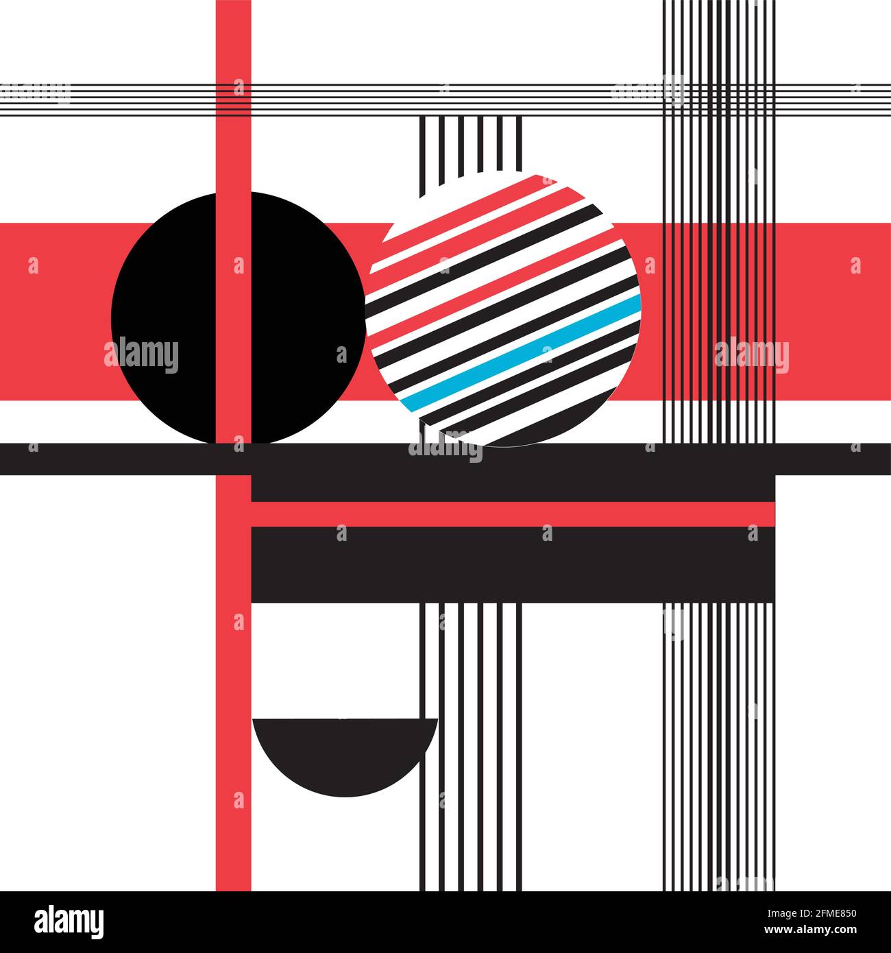 Abstract multi-colored background of geometric objects. An example of ...