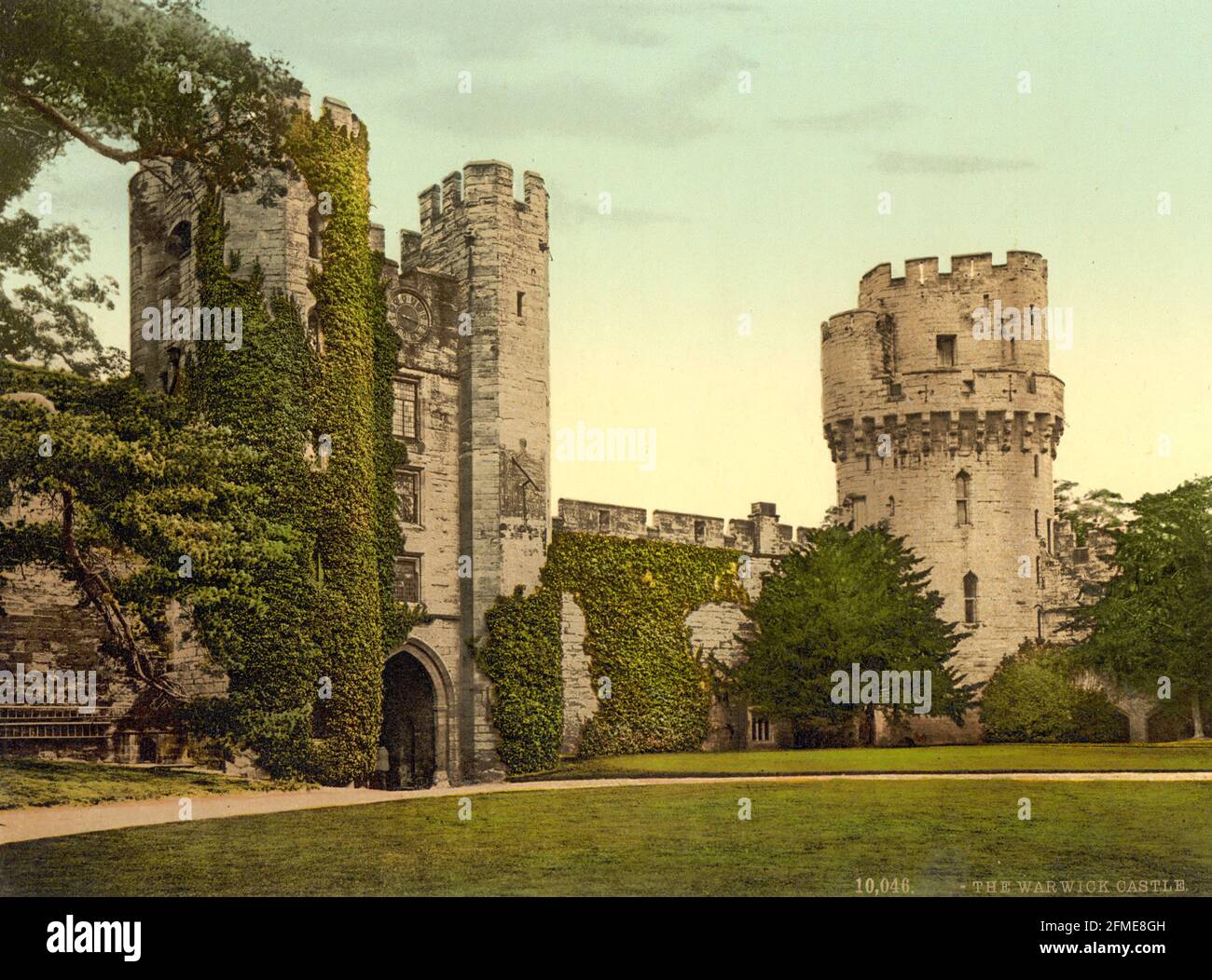 Warwick Castle circa 1890-1900 Stock Photo
