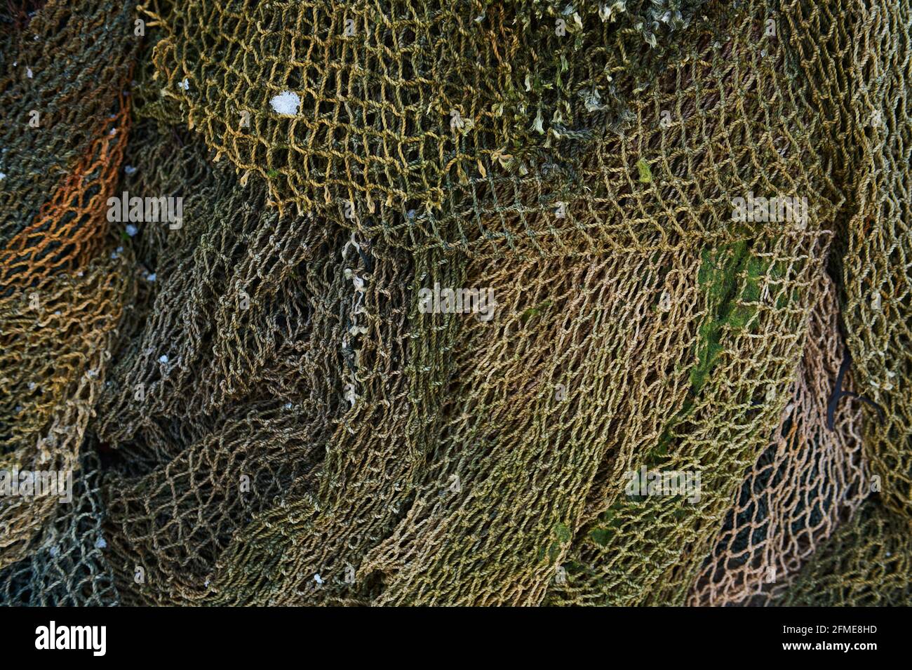 A fishing net is a net used for fishing. Nets are devices made from fibers  woven in a grid-like structure. Some fishing nets are also called fish trap  Stock Photo - Alamy