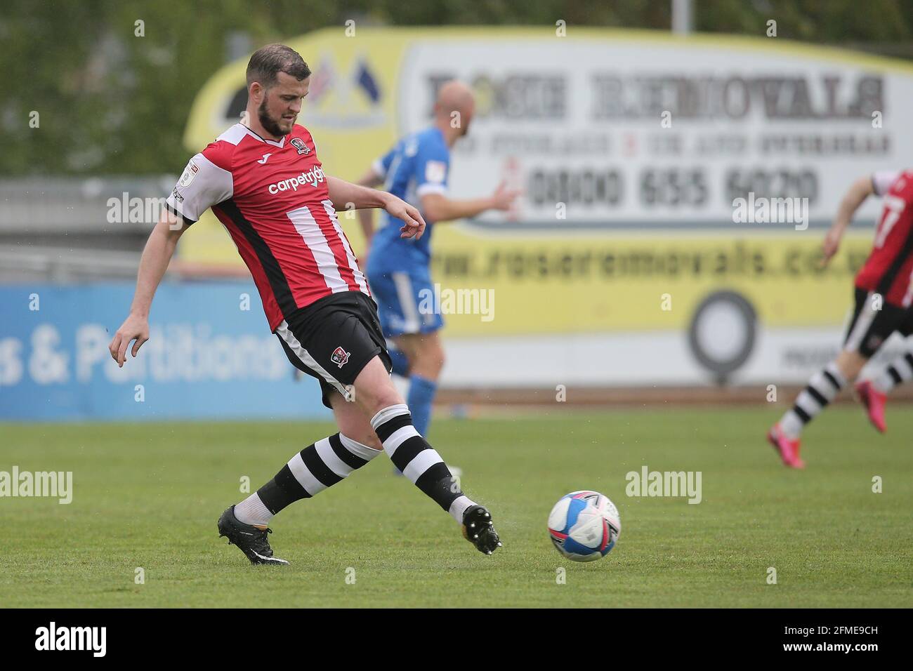 Exeter, UK. 08th May, 2021. Pierce Sweeney of Exeter City during the Sky Bet League 2 match between Exeter City and Barrow at St James' Park, Exeter, England on 8 May 2021. Photo by Dave Peters. Credit: PRiME Media Images/Alamy Live News Stock Photo