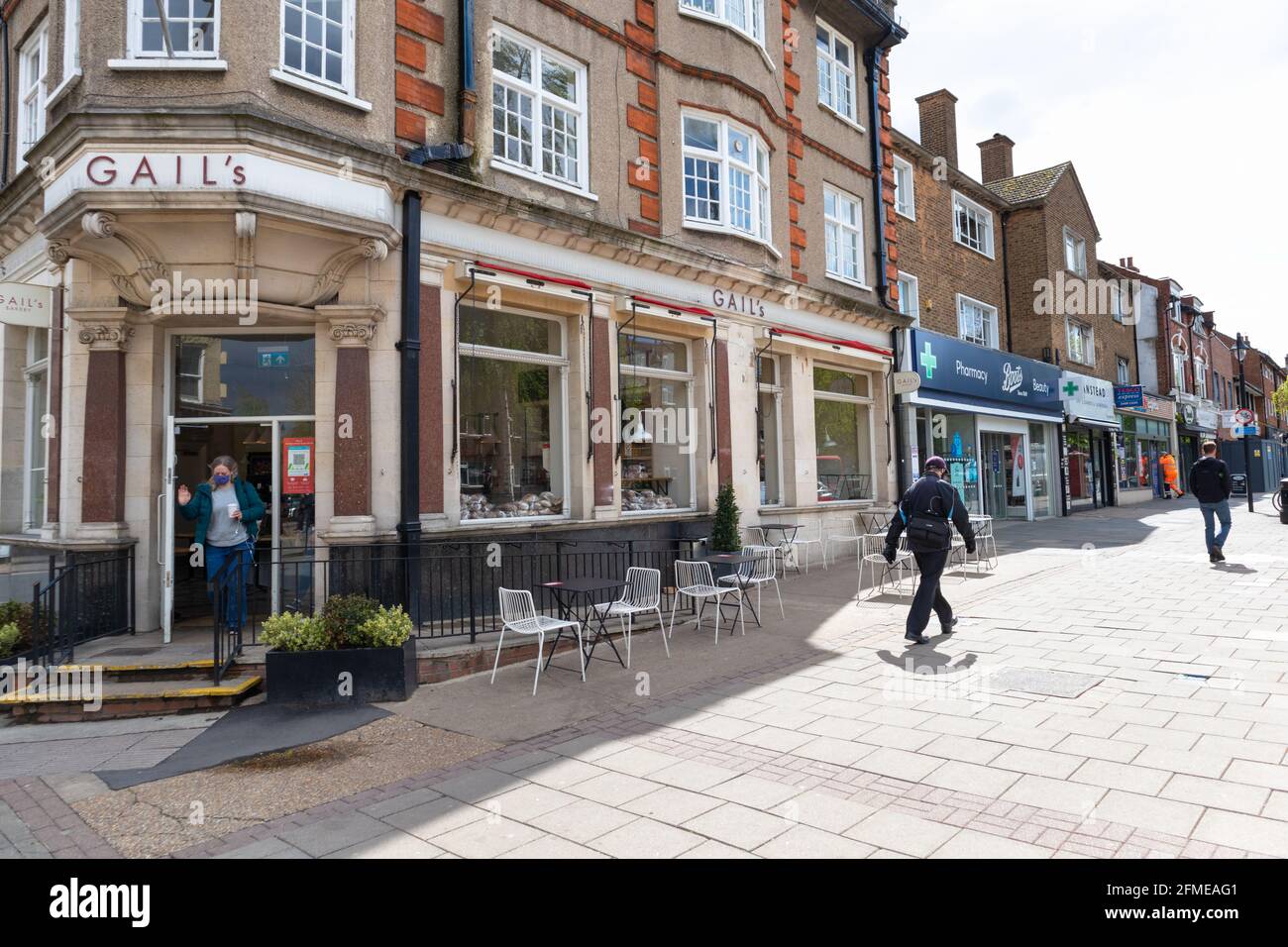 Wanstead high street, Gails bakery, london, uk Stock Photo Alamy
