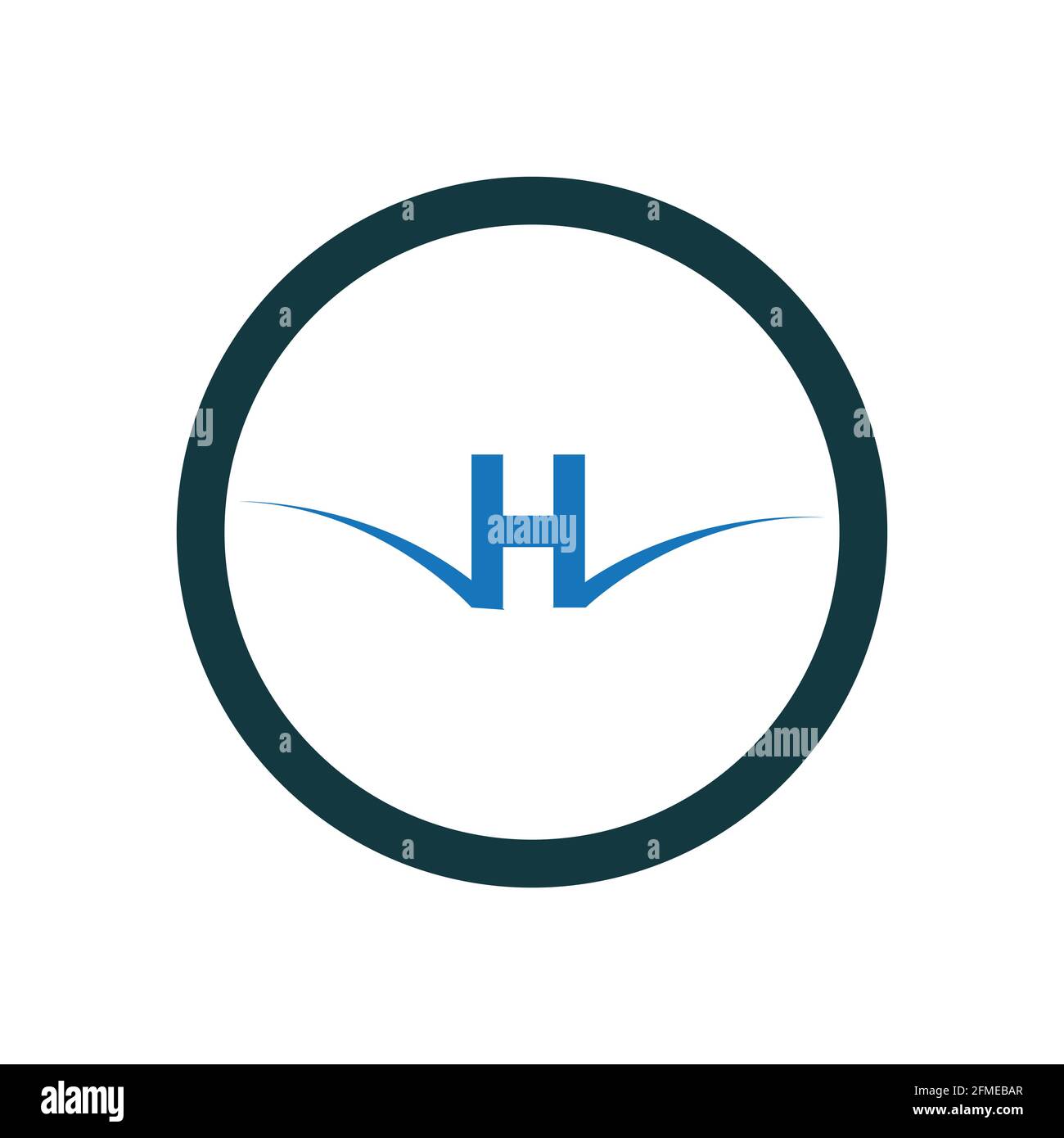 Letter H logo icon vector design template elements Stock Vector Image ...