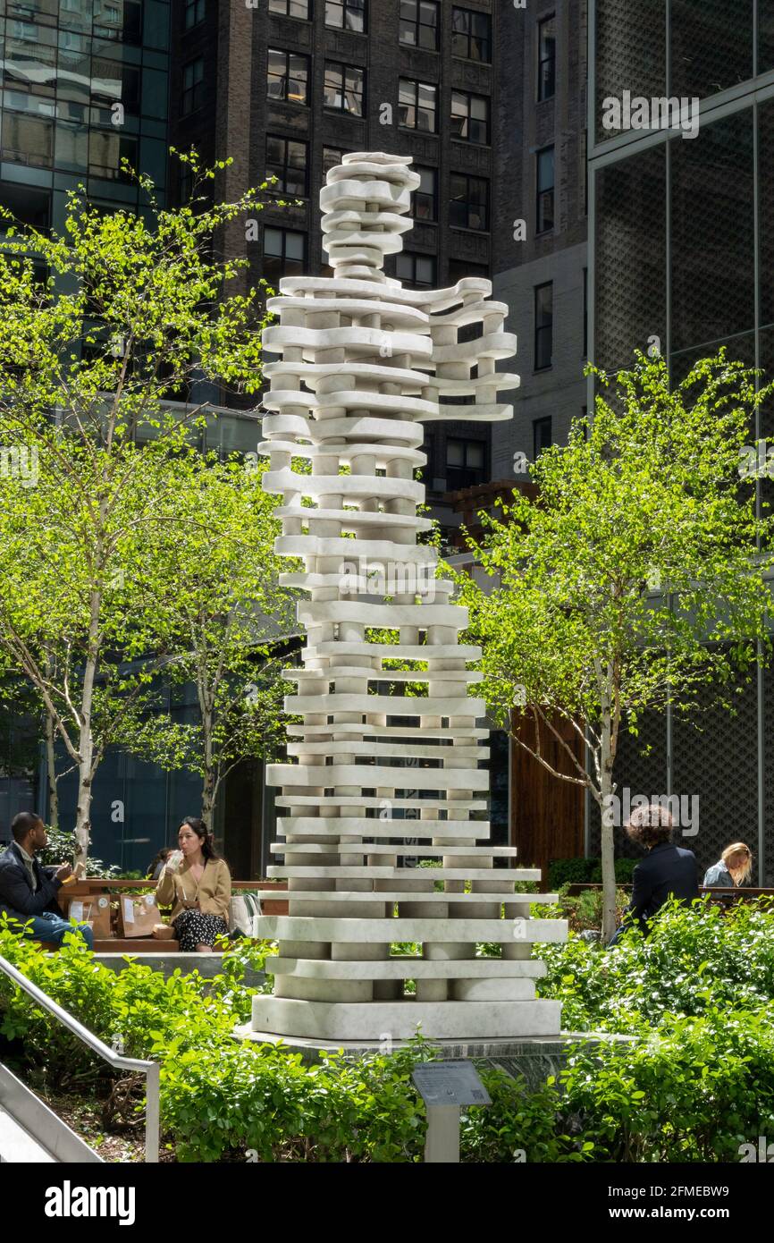 Statue, "The Guardians: Hero ", NYC, USA Stock Photo