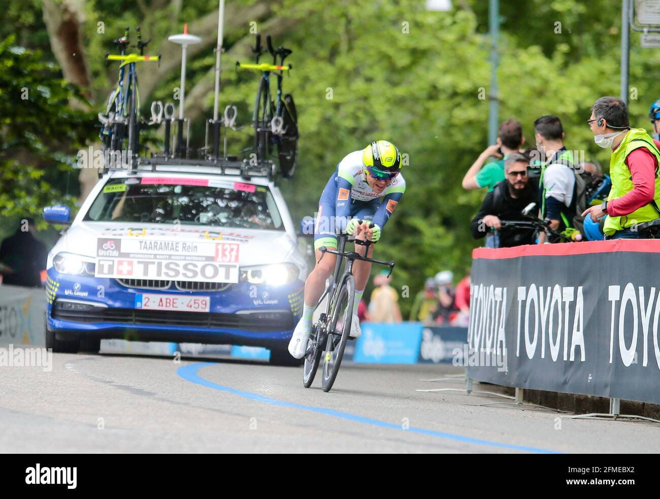 Rein Taaramae (Est) Intermarche-Wanty-Gobert Materiaux during the Tour of Italy, Giro d'Italia 2021, Stage 1, individual time trial (ITT) Torino - Torino (8,6 Km) on May 8, 2021 in Italy - Photo Nderim Kaceli / DPPI / LiveMedia Stock Photo