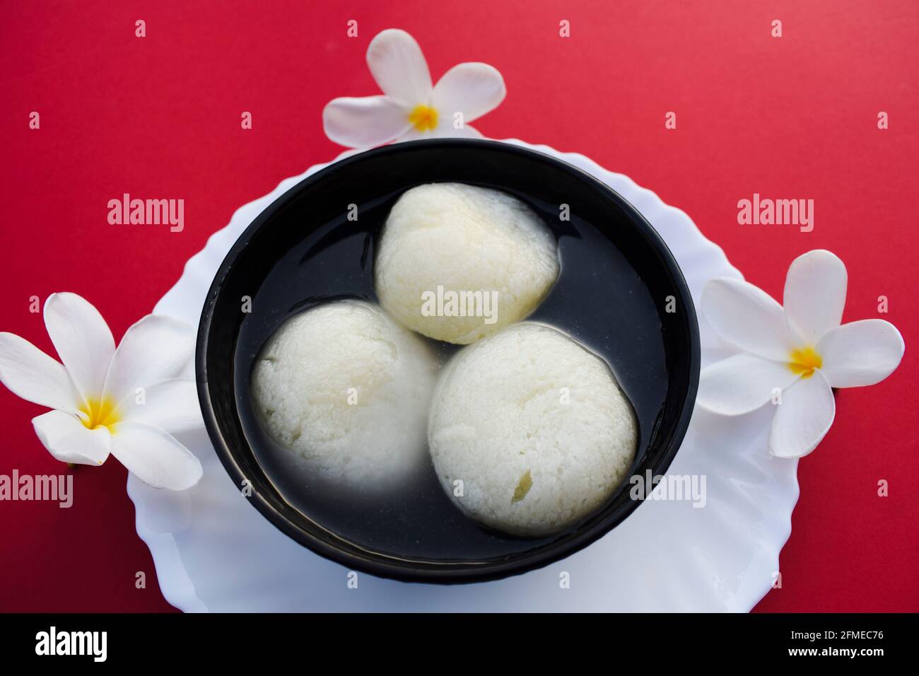 Traditional popular Indian sweet dish big size Rasgulla or rosogula