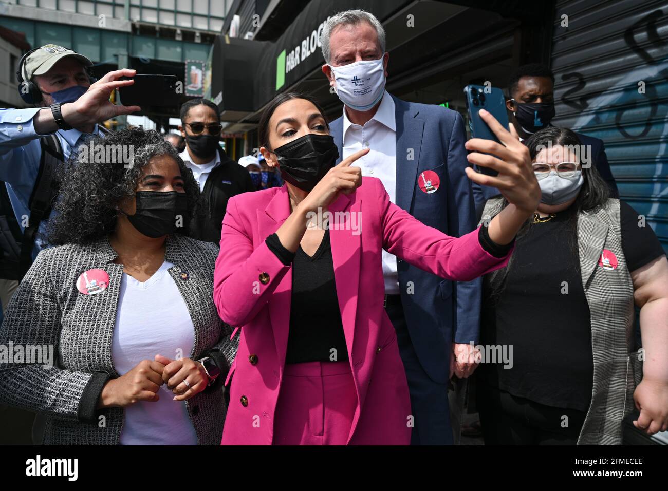 Assemblywoman Karines Reyes, U. S. Representative Alexandria Ocasio ...