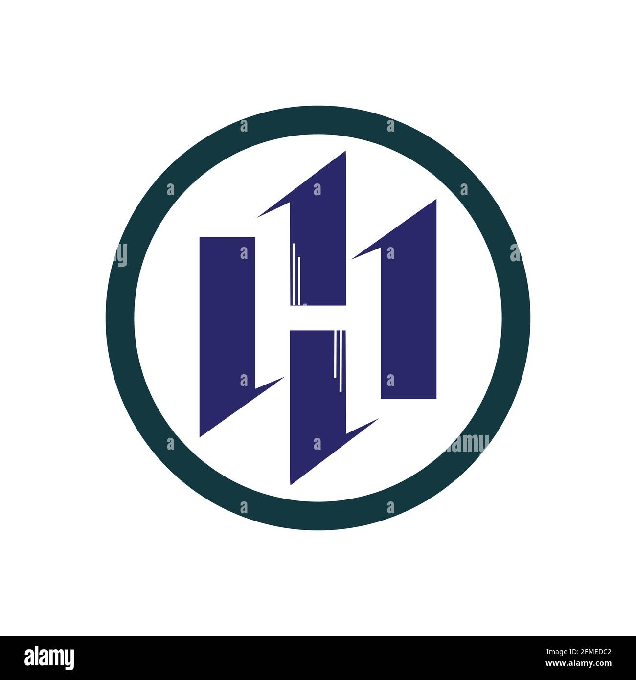 Letter H logo icon vector design template elements Stock Vector Image ...