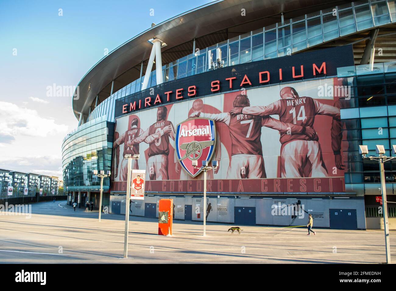 HIGHBURY, LONDON, ENGLAND- 6 May 2021: Arsenal Emirates football ...