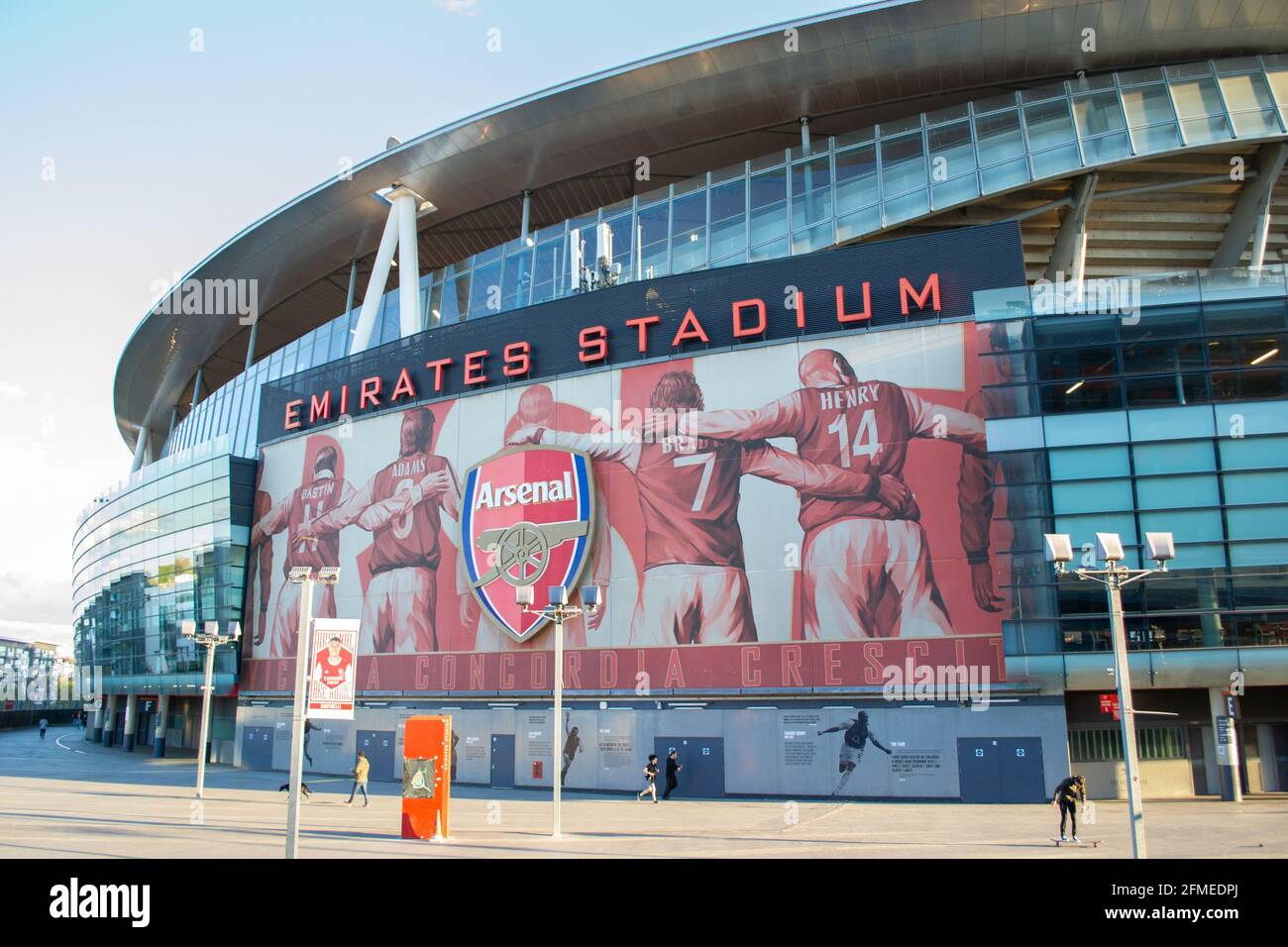 HIGHBURY, LONDON, ENGLAND- 6 May 2021: Arsenal Emirates football ...