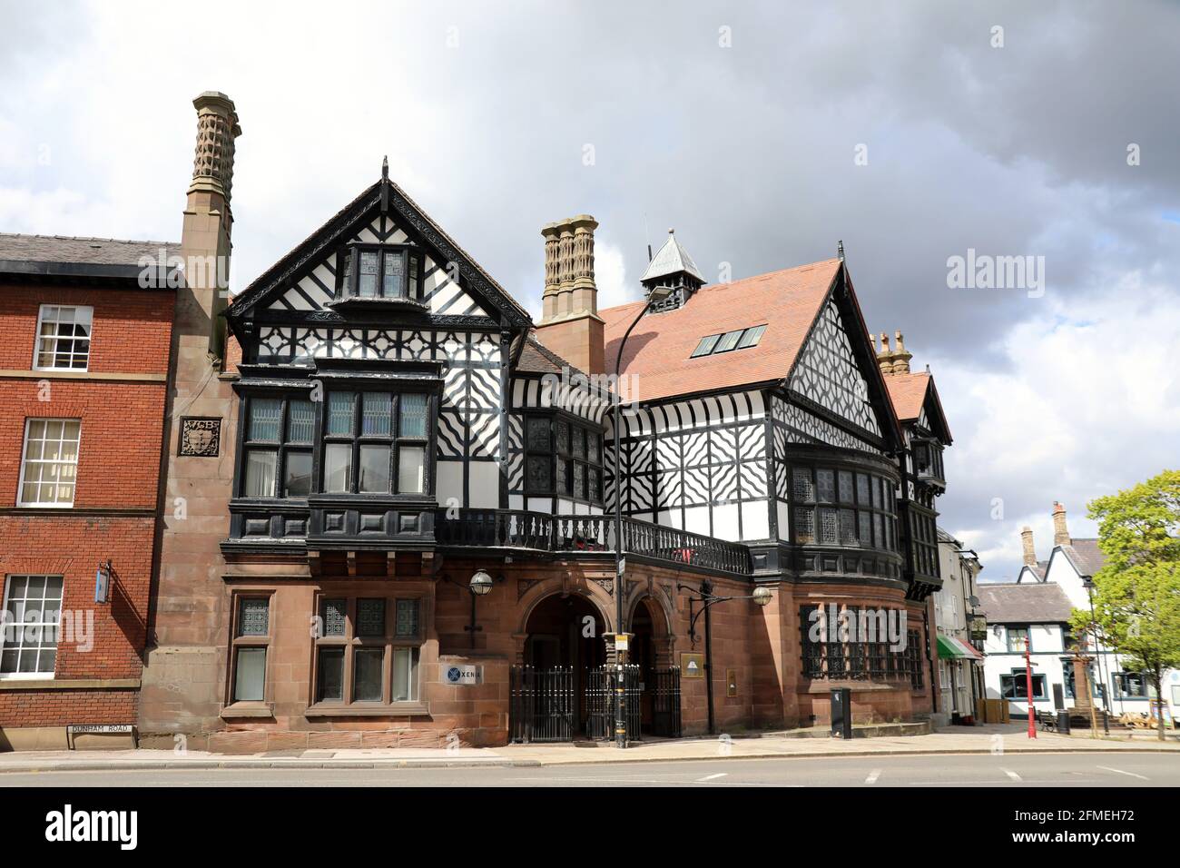 Bank House built in 1875 at The Old Market Place in Altrincham Stock