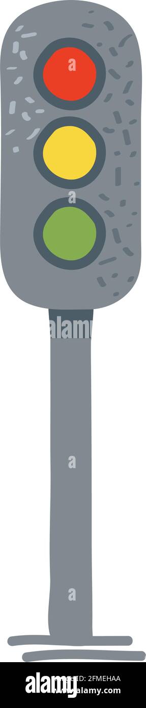 semaphore traffic light isolated icon Stock Vector Image & Art - Alamy