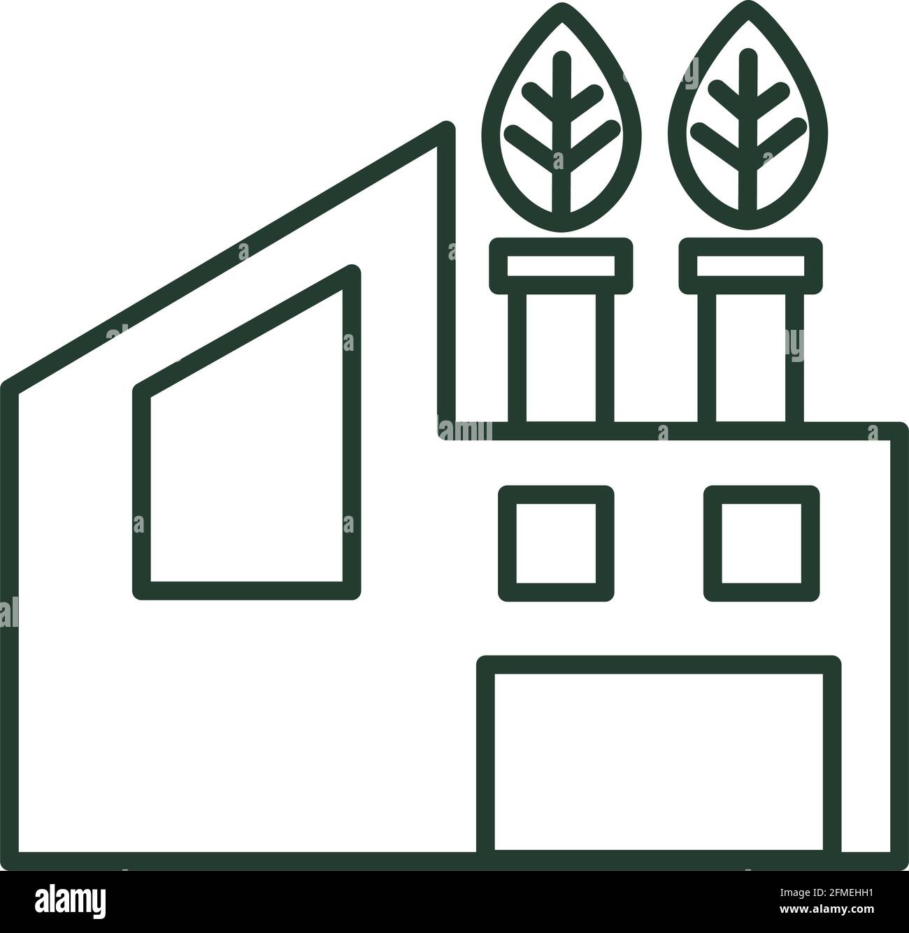 bioenergy factory building ecology icon Stock Vector Image & Art - Alamy