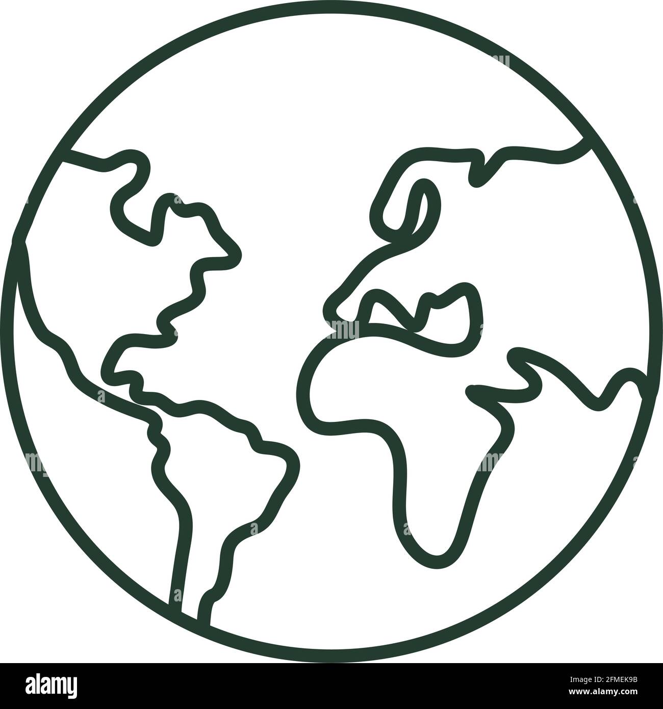 world planet earth ecology icon Stock Vector Image & Art - Alamy