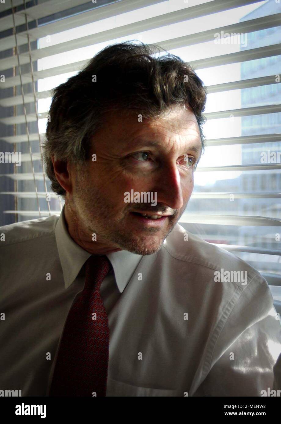 LORD HOLLICK THE NEW CHAIRMAN OF THE SOUTH BANK BOARD. 18 February 2002 PILSTON Stock Photo
