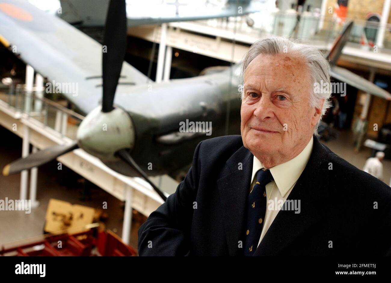 For Features> Author of the book 'First Light' Geoffrey Wellum. The book lokks back at his life as a Spitfire pilot in World War Two.25 April 2002 parked by jv 26 May 2002 photo Andy Paradise Stock Photo