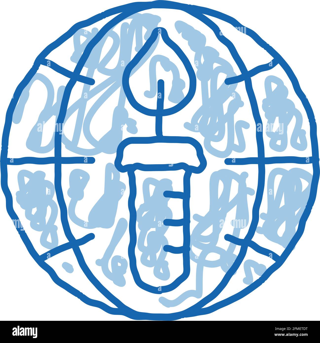 Candle Planet Earth Problem doodle icon hand drawn illustration Stock ...