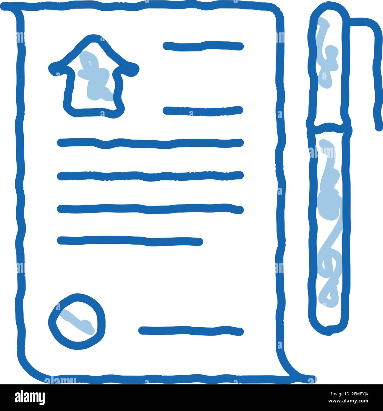 Selling Buying Agreement doodle icon hand drawn illustration Stock ...