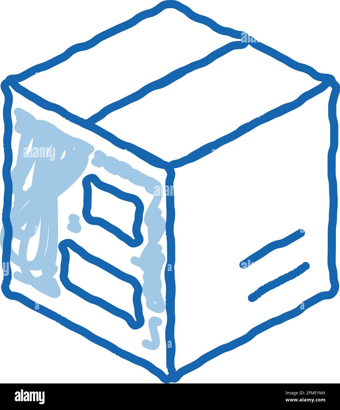 Transportation Carton Box doodle icon hand drawn illustration Stock Vector  Image & Art - Alamy