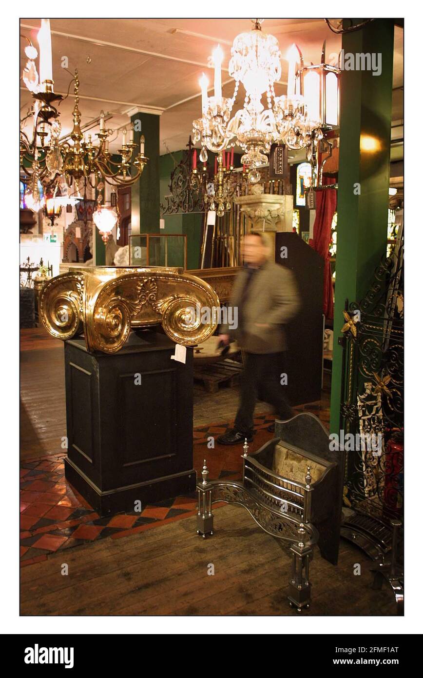 London Architectural Salvage Co......Pic David Sandison 23/1/2002 Stock