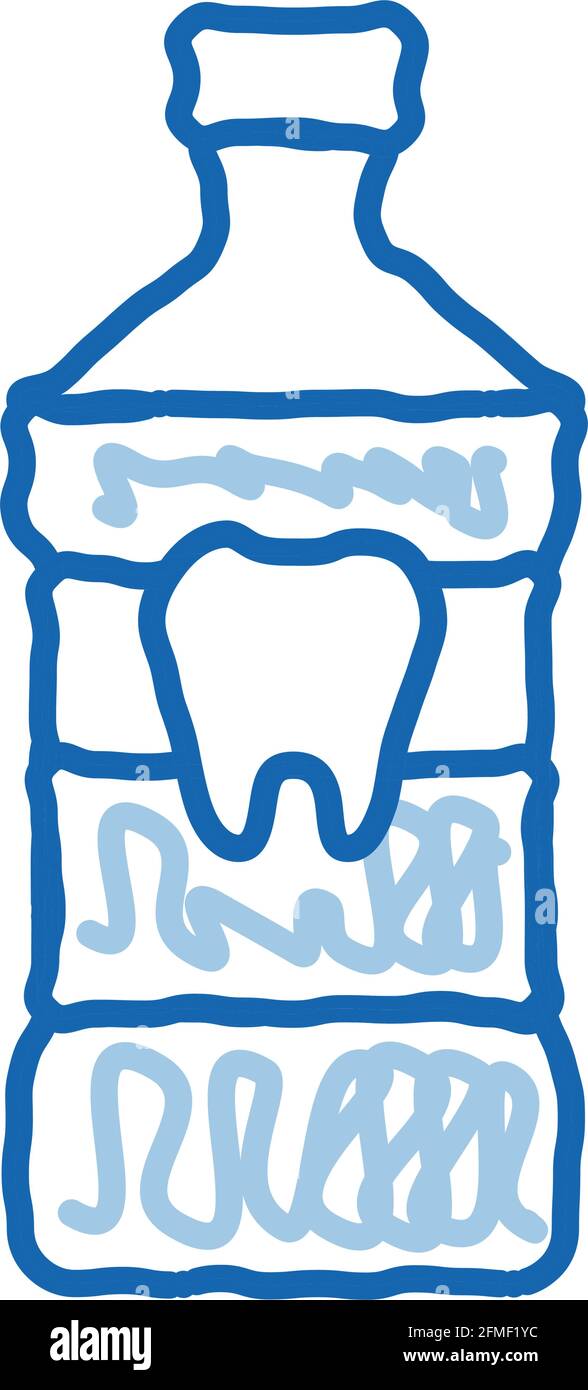 Stomatology Dentist Tooth Wash doodle icon hand drawn illustration ...