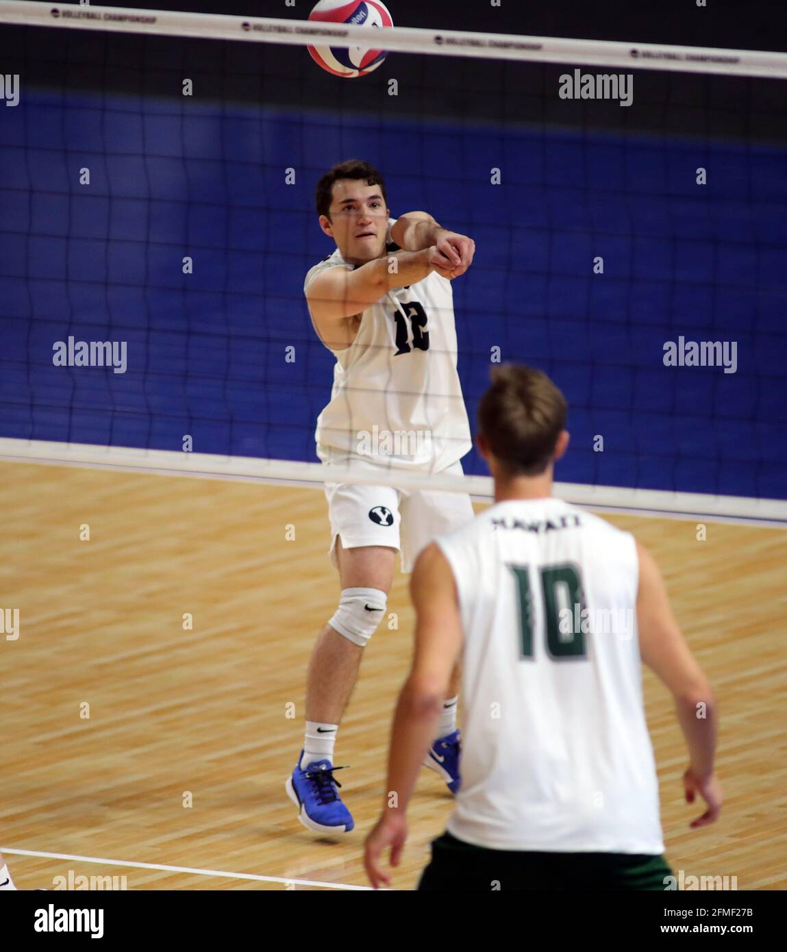 May 8, 2021 BYU Cougars libero Mitchel Worthington 12 returns a