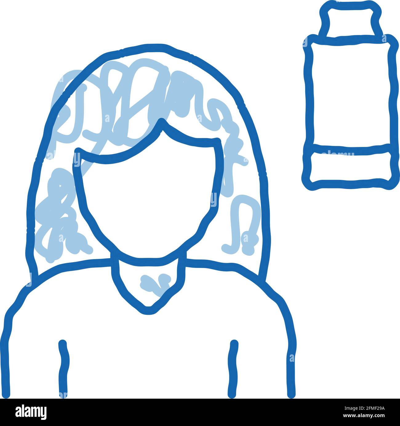 High Temprature Symptomp Of Pregnancy doodle icon hand drawn ...