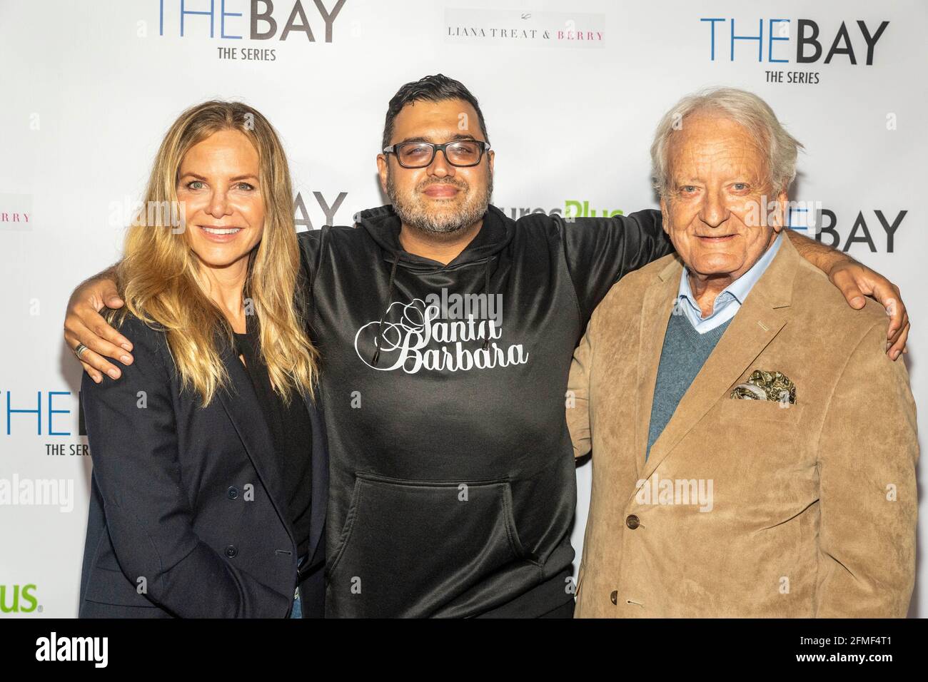 Los Angeles, California, USA. 8th May, 2021. Carrington Garland, Gregori J. Martin, Nicolas Coster  attend Special Outdoor Screening of THE BAY's 2-PART Season Finale! at private residence, Los Angeles, CA on May 8, 2021 Credit: Eugene Powers/Alamy Live News Stock Photo