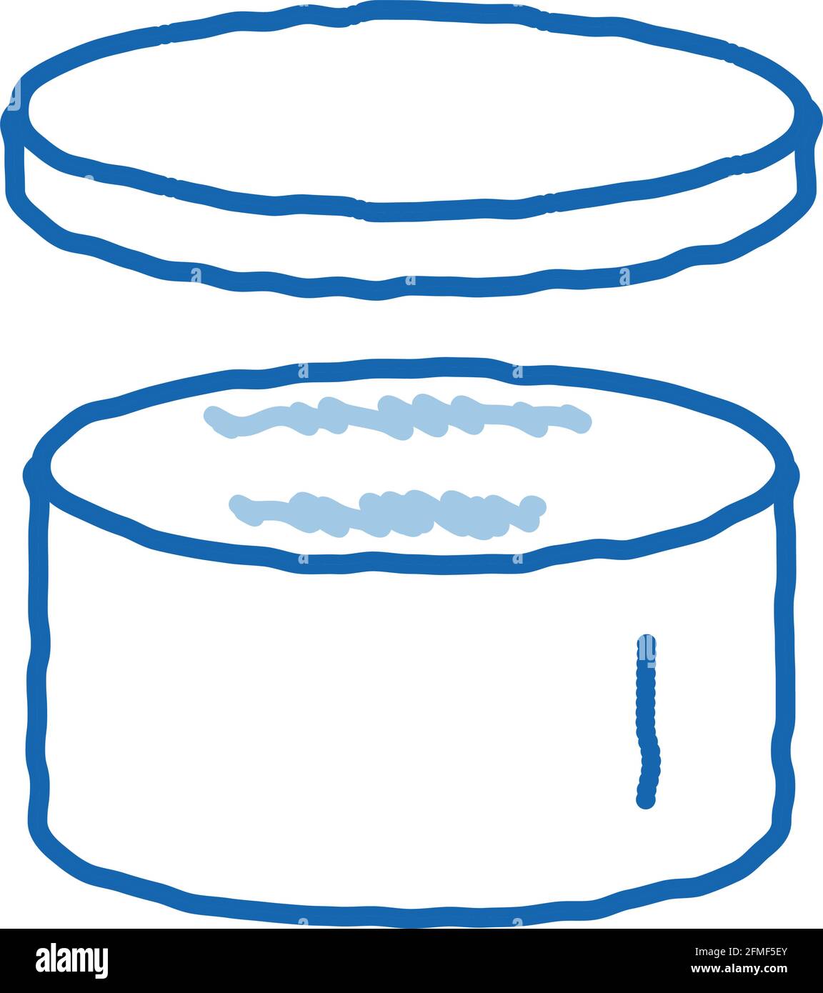 Cake Hat Round Carton Package Packaging Vector Stock Vector