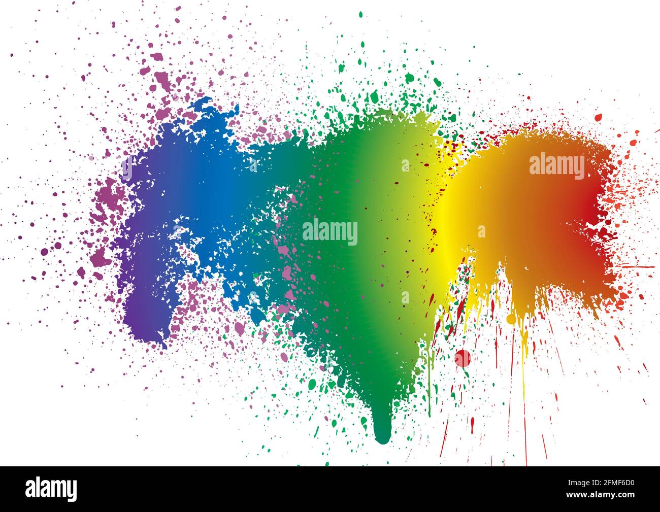 Rainbow Paint Splatter Backgrounds