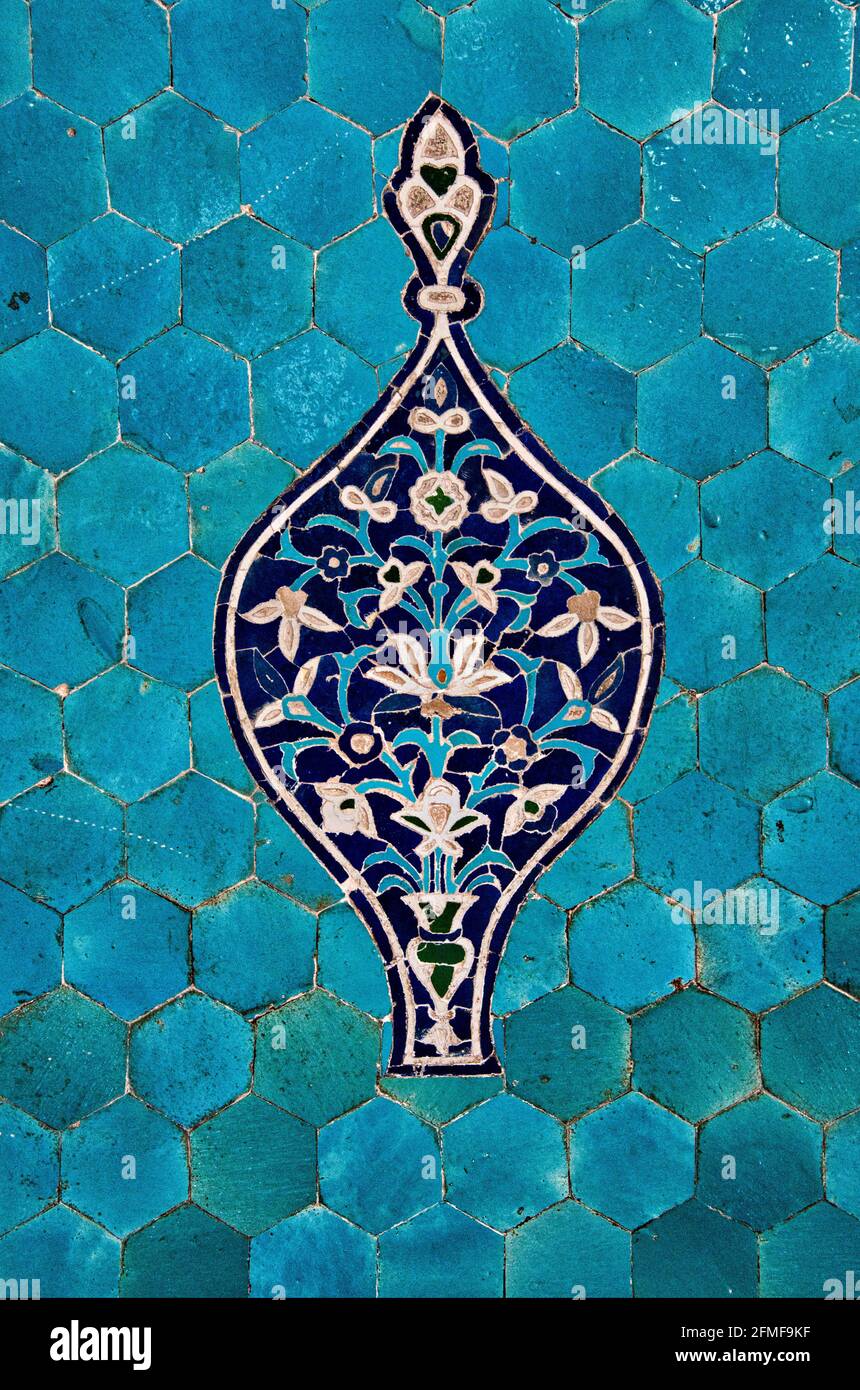 Masjed-e Jameh mosque or Friday mosque, Yazd, Iran Stock Photo