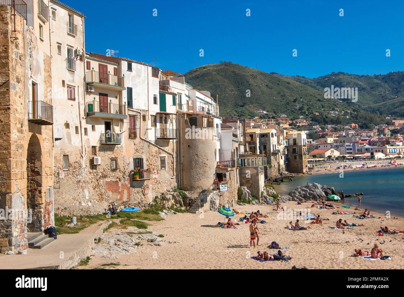 Italy, Sicily, Cefalu, area listed as World Heritage by UNESCO Stock Photo