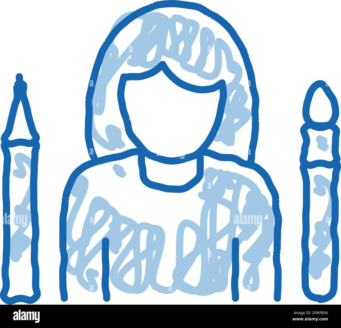 Painter Human Talent doodle icon hand drawn illustration Stock Vector ...