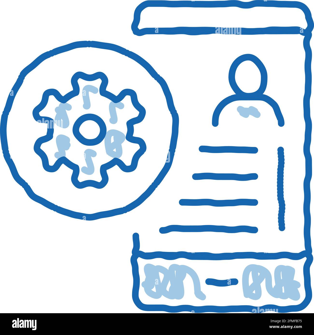 Avatar Settings doodle icon hand drawn illustration Stock Vector Image ...