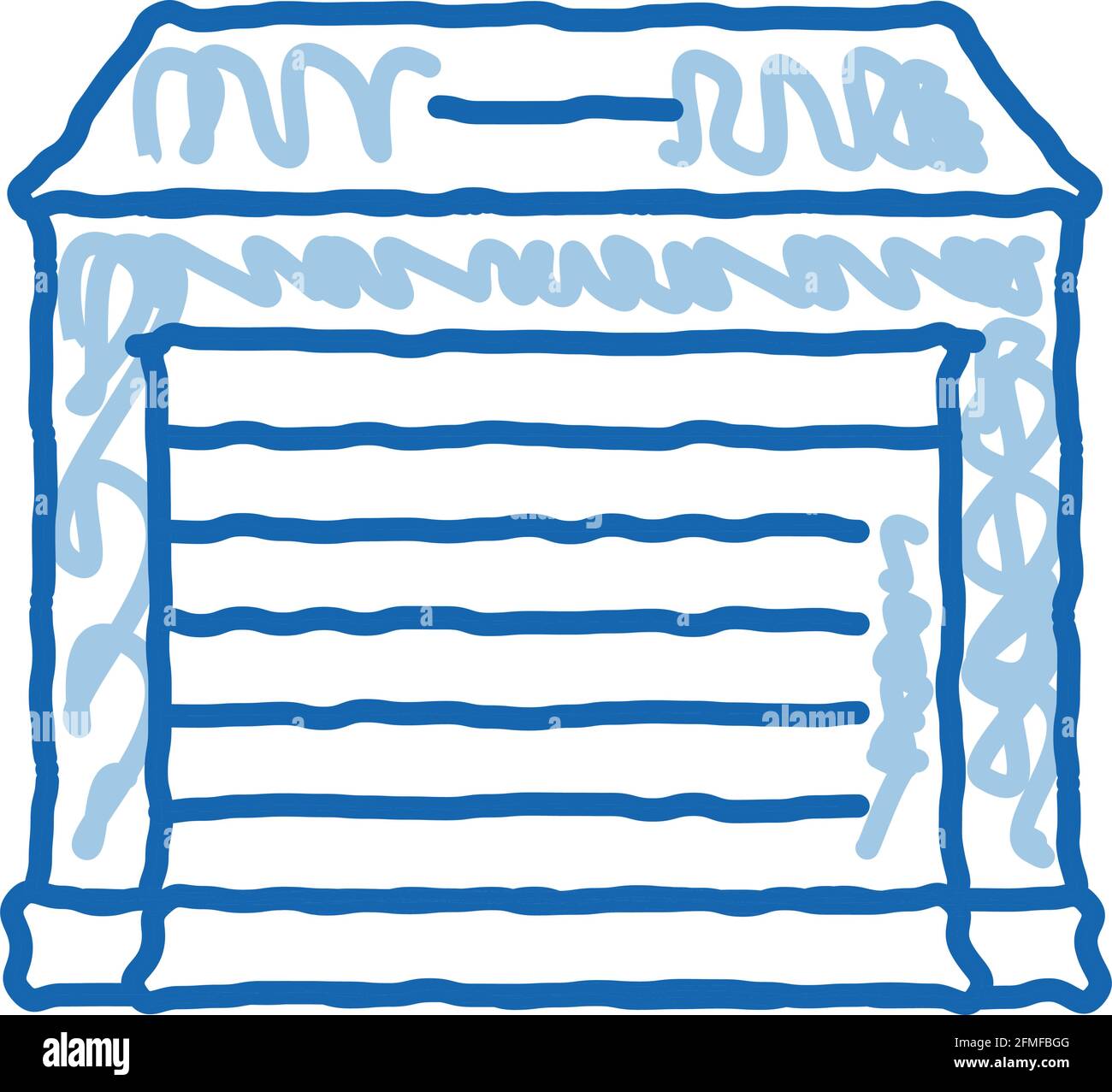 Garage doodle icon hand drawn illustration Stock Vector Image & Art - Alamy