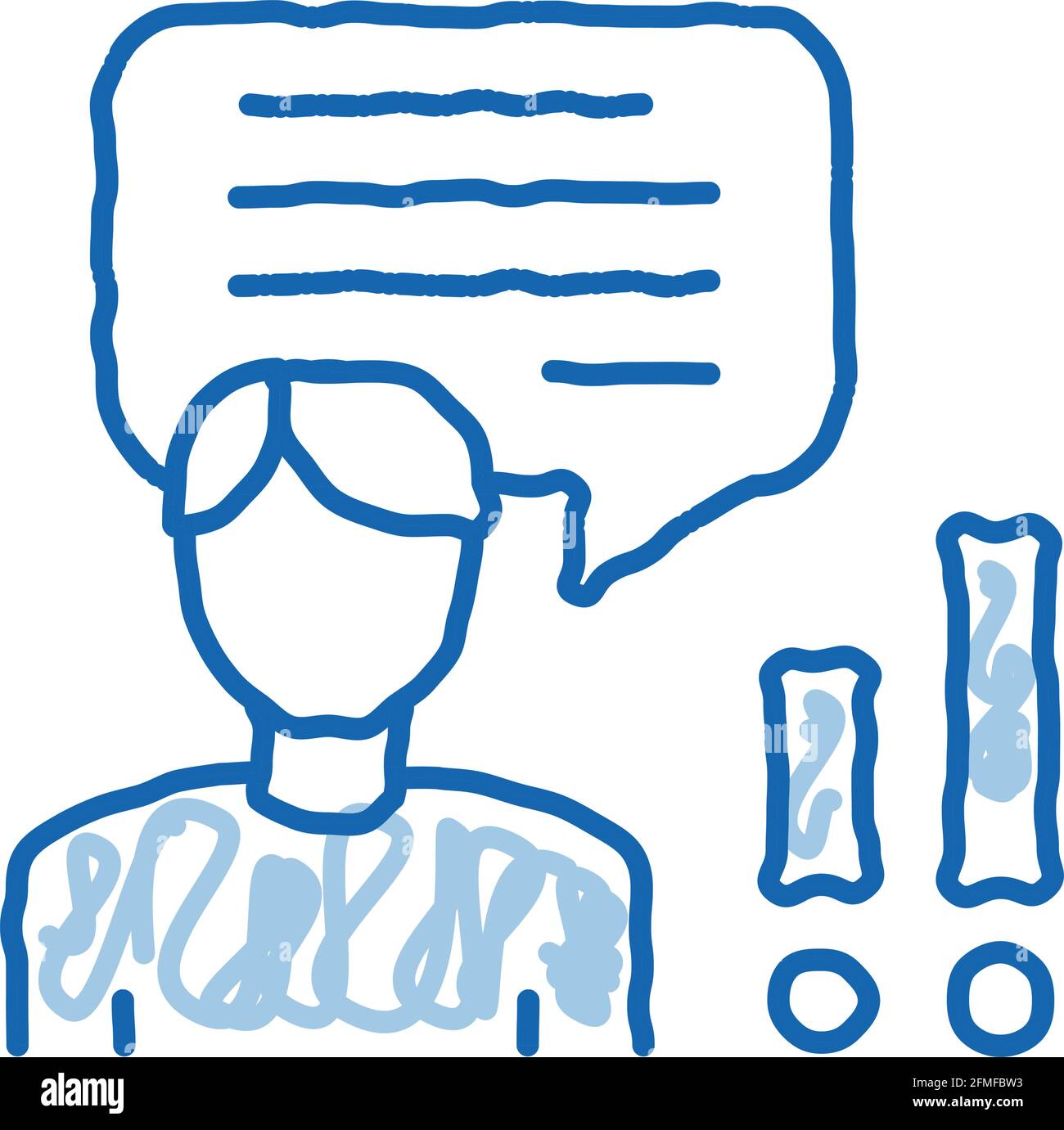 Speaker doodle icon hand drawn illustration Stock Vector Image & Art ...