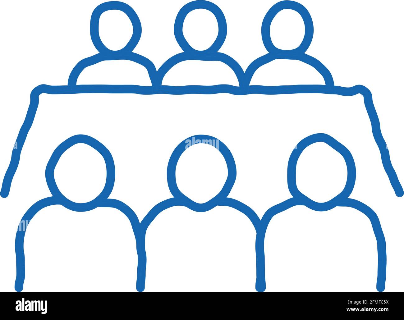 Business Meeting doodle icon hand drawn illustration Stock Vector Image ...