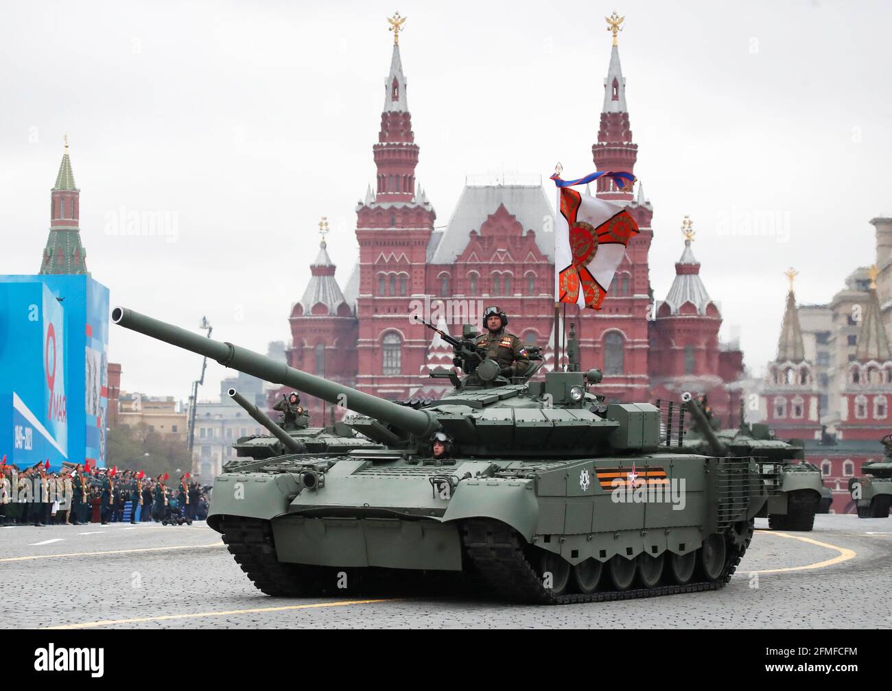 Russian Service Members Drive T 72b3m Main Battle Tanks During A Military Parade On Victory Day Which Marks The 76th Anniversary Of The Victory Over Nazi Germany In World War Two In Red