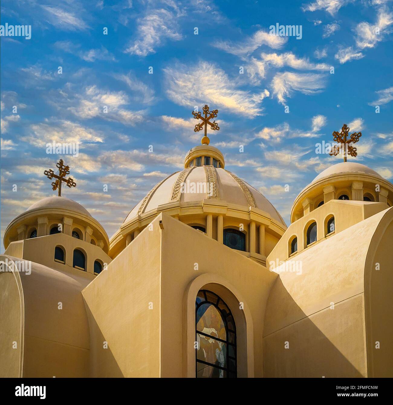 Coptic Orthodox Church of the All Saints in the Sharm el Sheikh, Egypt. Stock Photo
