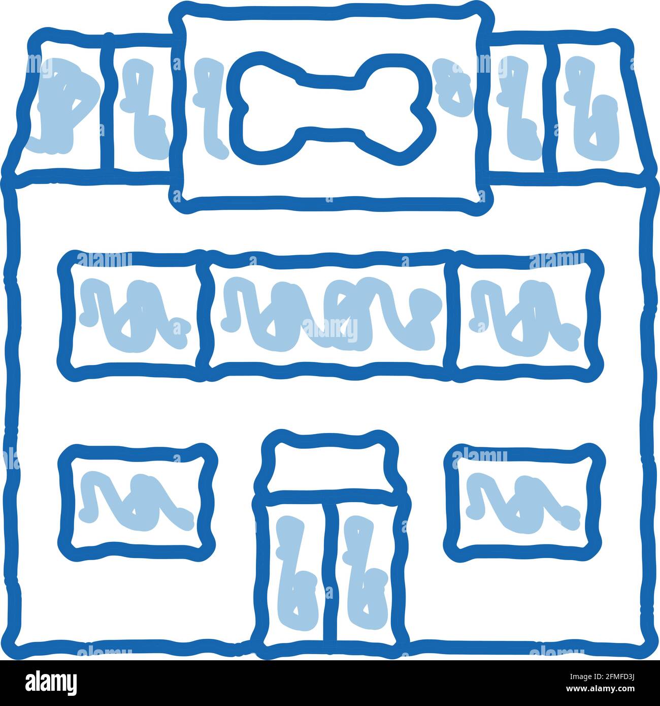 Pet Shop doodle icon hand drawn illustration Stock Vector Image & Art ...
