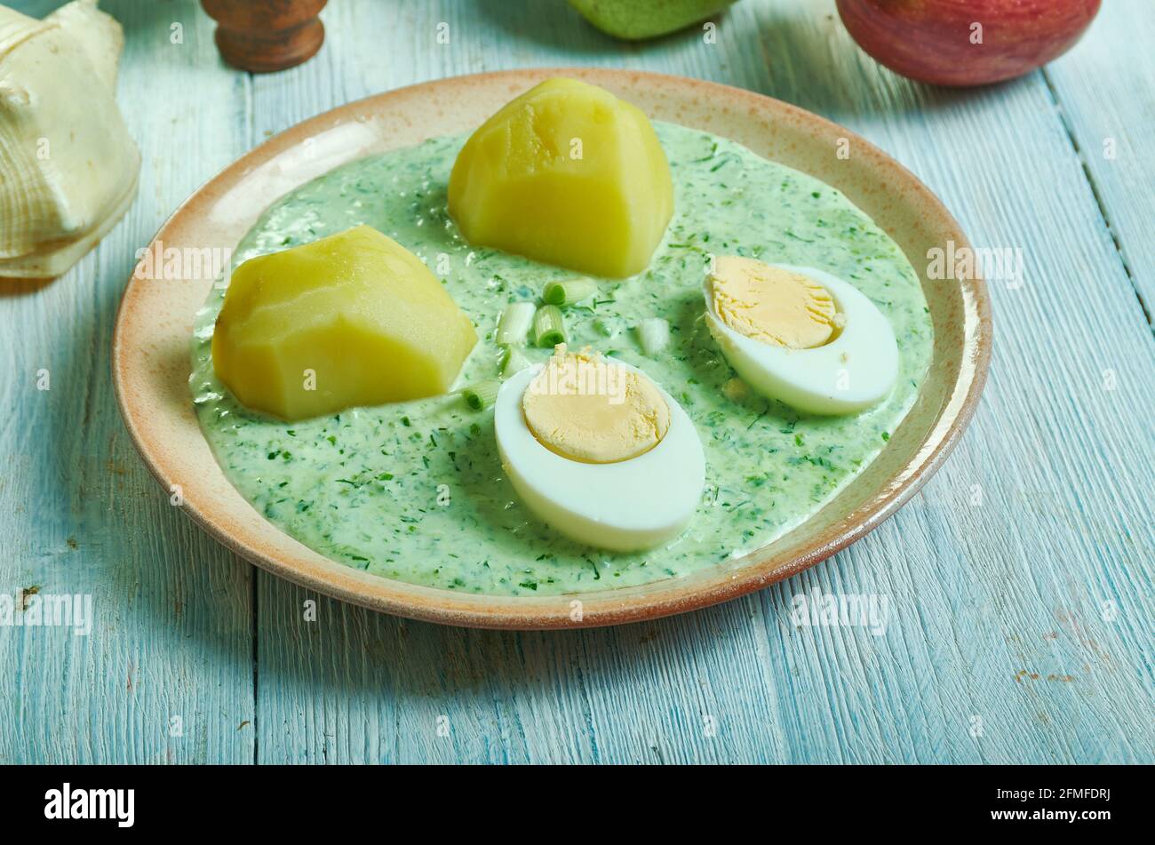 Frankfurter Grune Soße German Green sauce Stock Photo Alamy