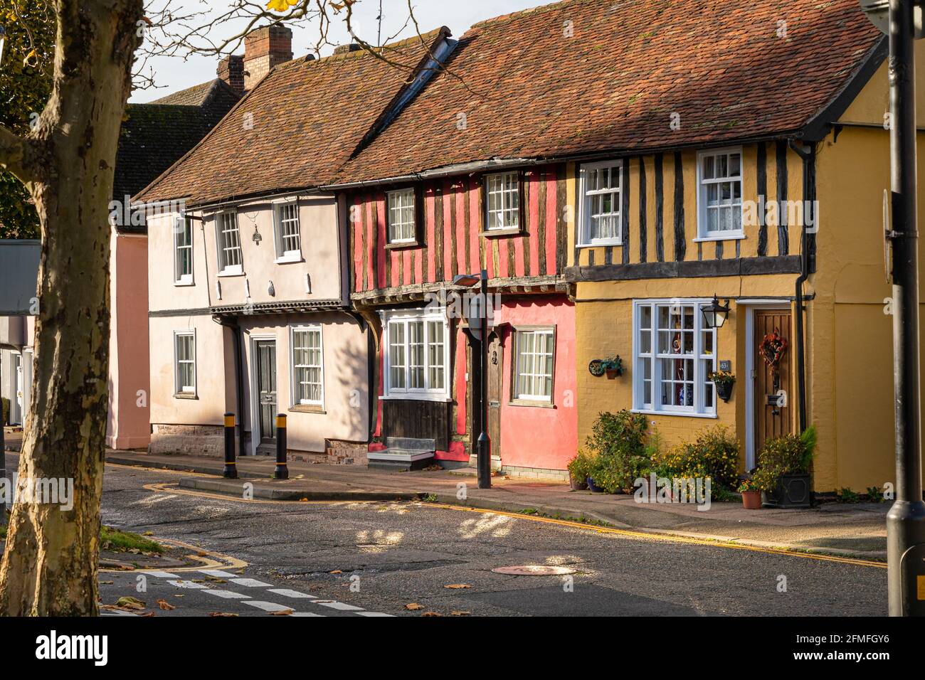 Castle Street, Saffron Walden Essex England Stock Photo Alamy