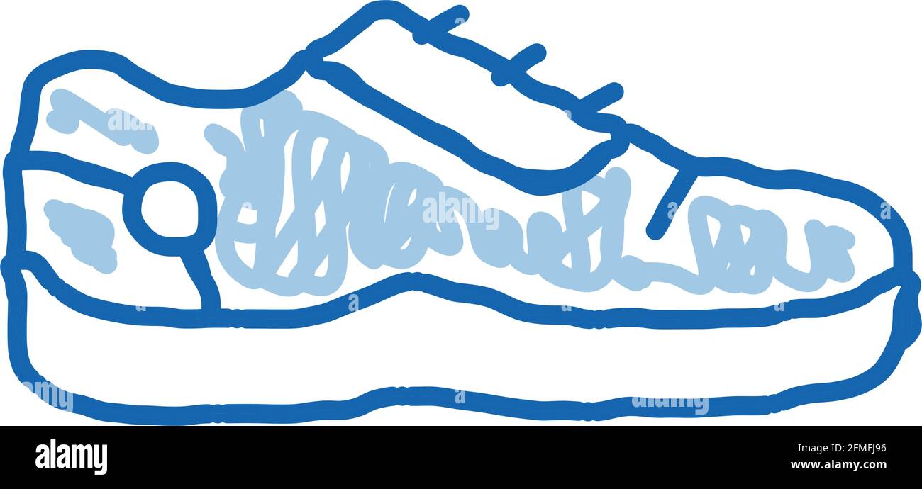 Special Sports Shoes doodle icon hand drawn illustration Stock Vector ...