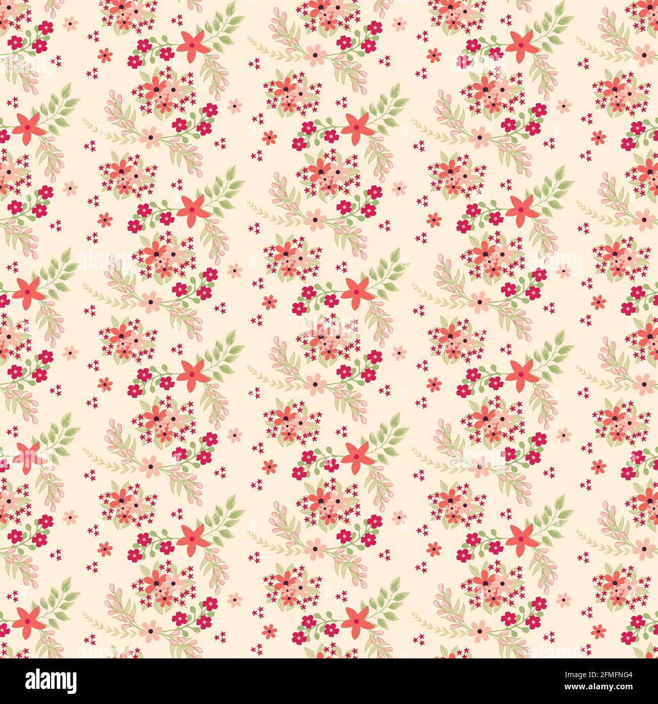 Classic wallpaper vintage flower pattern background Stock Vector Image