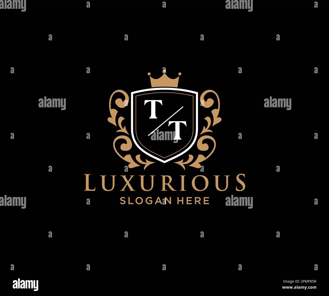TT Letter Royal Luxury Logo template in vector art for Restaurant ...