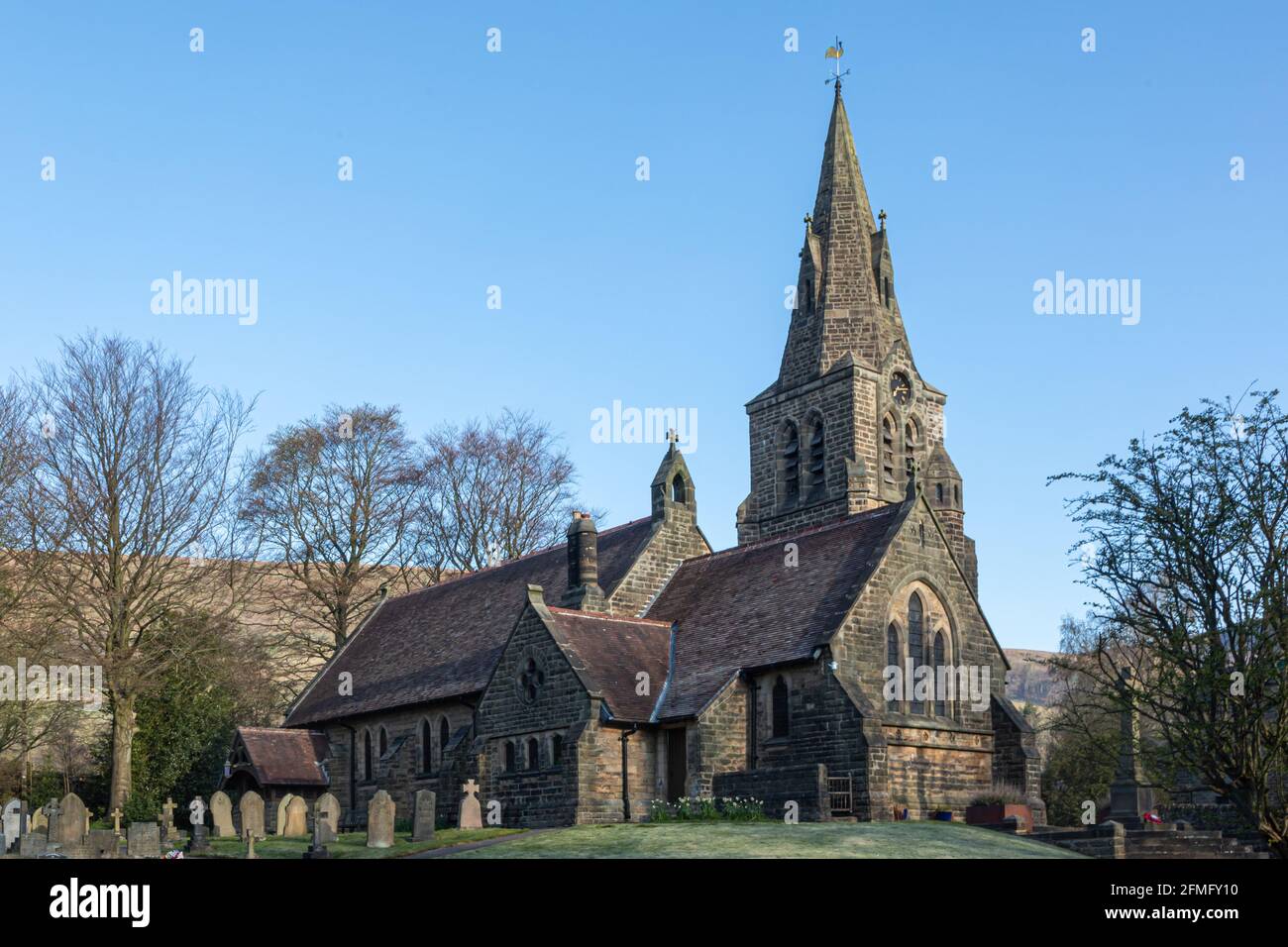 Holy Trinity Church in Edale Stock Photo